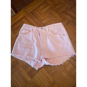 Levi’s 501 cut offs pink size 29